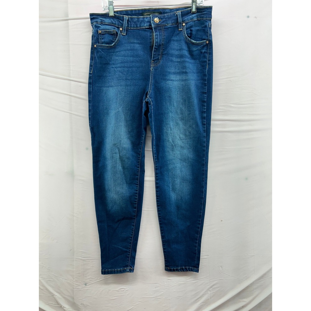 TRUTH + THEORY Women's Blue Wash Skinny Jeans Size‎ 14